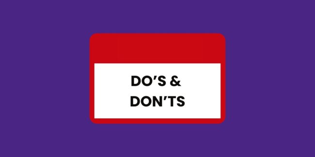 Dos and Donts WB